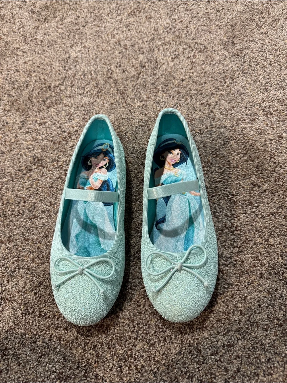 H&M Mint Glitter Mary Jane Ballet Flats for Kids